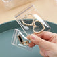 Boîte de Rangement Transparente avec Pochettes Individuelles – Idéale pour Bijoux, Perles et Accessoires