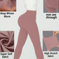 Leggings Femme Doublés Polaire Taille Haute