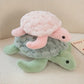 Peluche tortue douce rose et verte – Jouet en peluche mignon pour enfants et décoration
