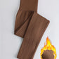 Legging thermique femme taille haute – Doublé polaire effet gainant pour l’hiver