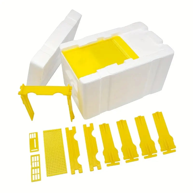 Ruche d’Apiculture en Polystyrène avec Casiers Amovibles – Boîte d’Élevage et de Transport pour Abeilles