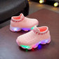 Baskets lumineuses fille – Chaussures de sport respirantes avec semelle LED colorée