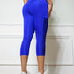 Pantalon Capri de Sport de Levage de Hanche de Contrôle de Ventre