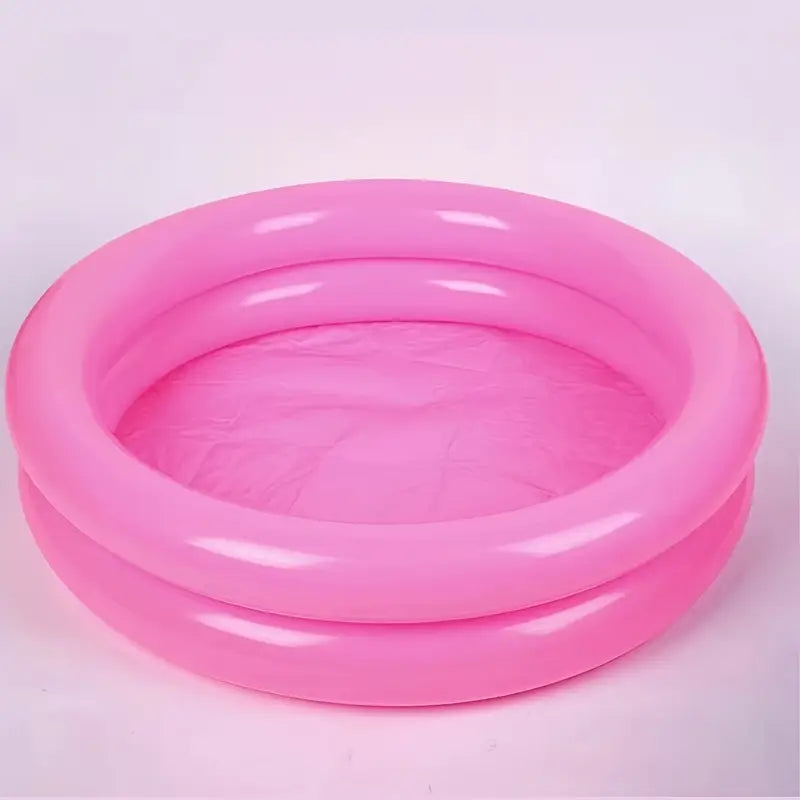Piscine Gonflable Ronde pour Enfants Bassin d’Été Portable, Rose ou Bleu, Idéal Jardin & Terrasse