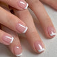 Faux ongles mariage femme – Kit french manucure nude élégante pour mariée et demoiselles d’honneur