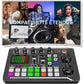 Table de Mixage Audio Portable – Console Sonore USB avec Effets Vocaux et Égaliseur pour Podcast, Musique et Streaming