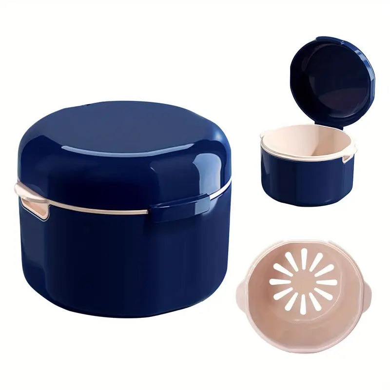 Boîte de Stérilisation pour Brosse à Dents – Récipient de Nettoyage Portable avec Panier de Drainage