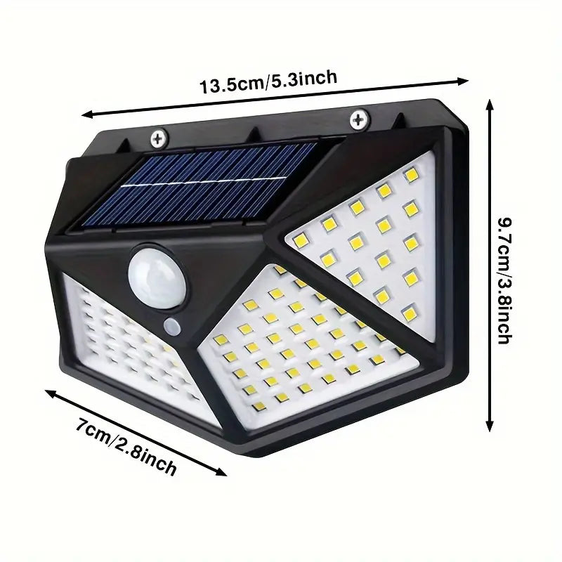 Applique Murale Solaire LED Extérieure avec Détecteur de Mouvement – Éclairage Étanche Haute Luminosité pour Jardin et Allée