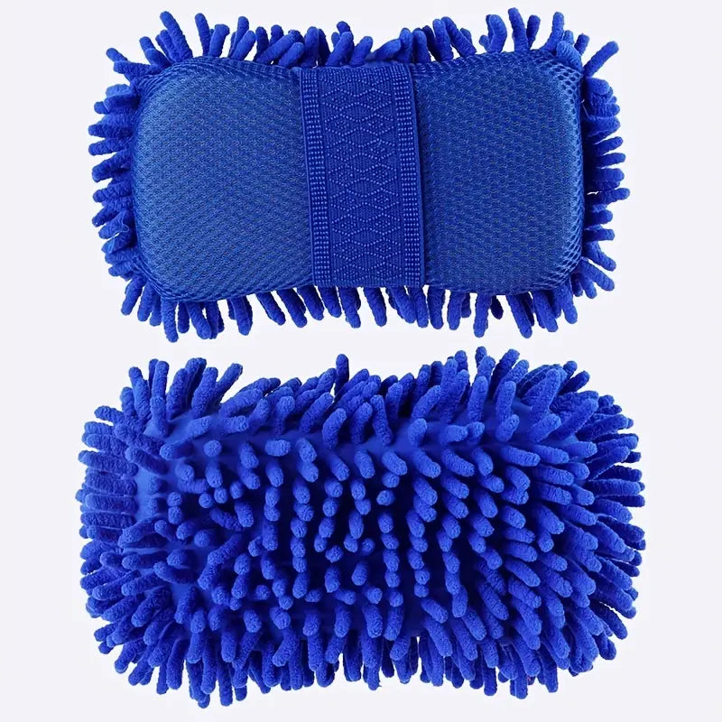 Éponge microfibre voiture – Gant de lavage chenille ultra-absorbant pour entretien carrosserie