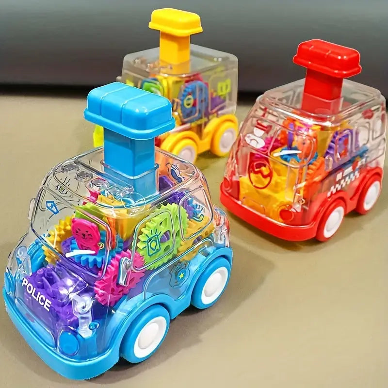 Voiture Éducative à Engrenages Colorés – Jouet d’Éveil Interactif et Ludique pour Bébé