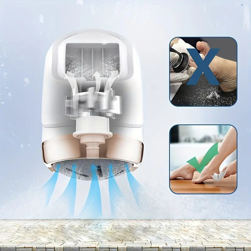 Râpe Électrique Rechargeable pour Pieds avec Écran LED