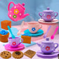 Set de Dinette Jouet pour Bébé – Service à Thé avec Tasses, Assiettes et Gâteaux Colorés