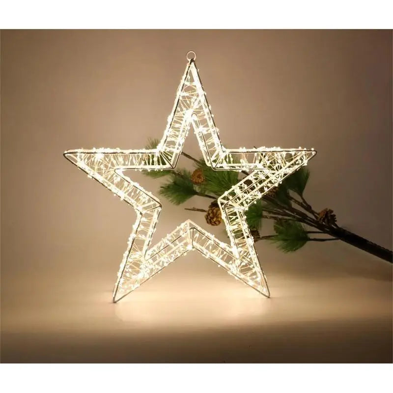 Étoile Lumineuse LED Suspendue – Décoration Magique pour Luminaires de Fête d’Extérieur et Ambiance Cocooning