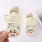 Chaussures bébé garçon souples en coton – Chaussons premiers pas avec motif chat mignon, confort et sécurité