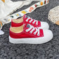 Baskets fille colorées en toile – Chaussures de sport légères et confortables à lacets, style décontracté