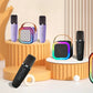 Micro Karaoké Bluetooth avec Haut-Parleur LED – Sans Fil, Rechargeable, Ambiance DJ & Soirée