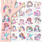 Tatouages Éphémères Licorne pour Enfants – Lot de 20 Feuilles Colorées et Mignonnes, Faciles à Appliquer