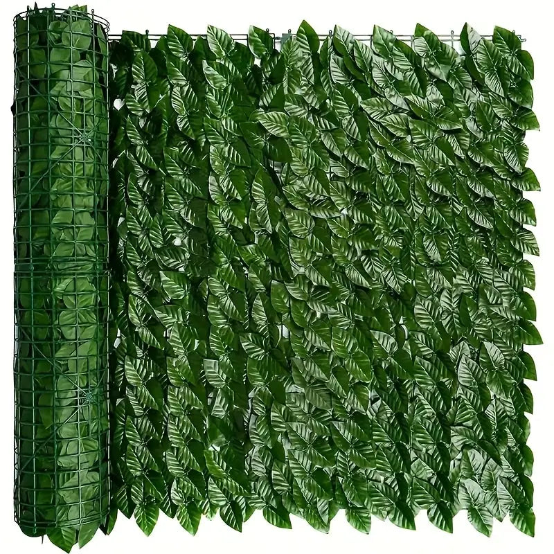 Brise-Vue Feuillage Artificiel en Rouleau – Haie Verte de Jardin pour Clôture, Balcon et Terrasse