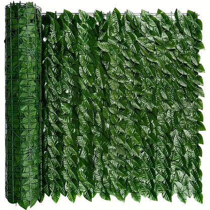 Brise-Vue Feuillage Artificiel en Rouleau – Haie Verte de Jardin pour Clôture, Balcon et Terrasse