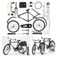 Kit Maquette Vélo 3D en Métal – 51 Pièces à Assembler, Modélisme de Précision pour Passionnés de Construction