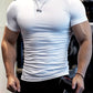 T-shirt de sport homme compression – Respirant & extensible – Idéal musculation, running et fitness