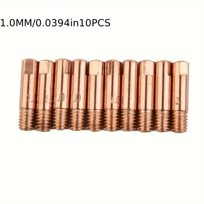 Buse de contact en cuivre M6 pour poste MIG – Compatible Ø 0.6 à 1.2 mm, longueur 25 mm