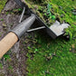 Binette large en acier inoxydable – Outil de désherbage et labourage avec manche bois pour potager et jardin