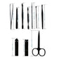 Kit de Manucure et Pédicure 10 en 1 – Set Professionnel avec Étui Rouge Élégant pour Soin des Ongles et Cuticules