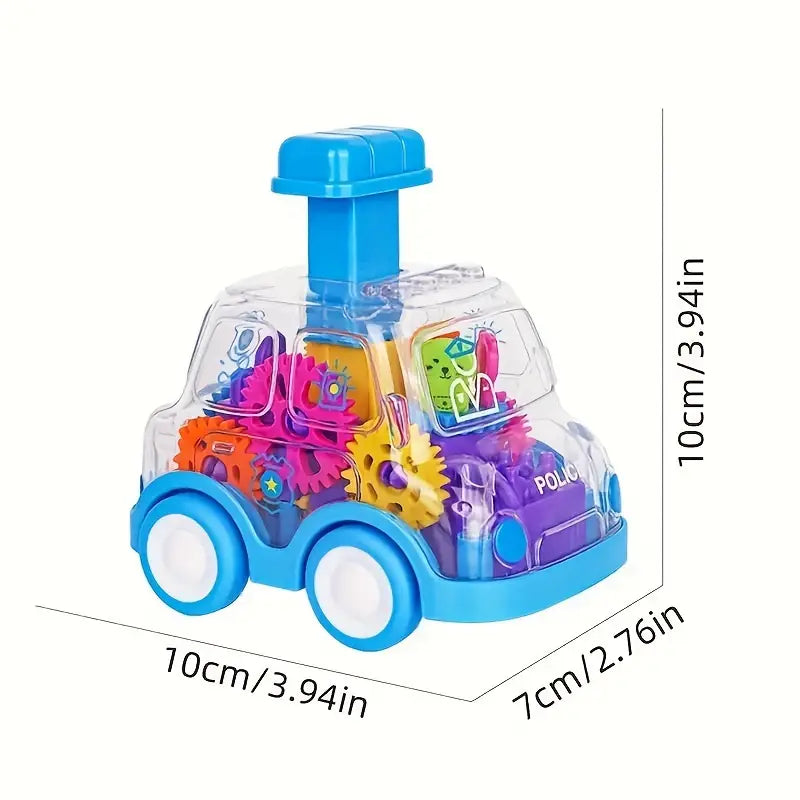 Voiture Éducative à Engrenages Colorés – Jouet d’Éveil Interactif et Ludique pour Bébé