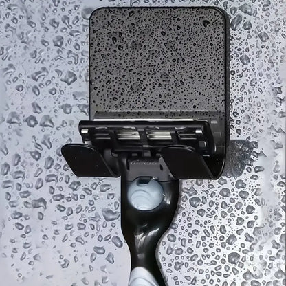 Support Murale pour Rasoir en Acier Inoxydable – Crochet Adhésif Étanche | Accessoires Salle de Bain