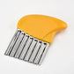 Couteau Ondulé pour Légumes et Frites, coloris Jaune