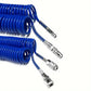Tuyau Spiral Pneumatique Bleu Haute Pression – Flexible à Air Compressé avec Raccords Rapides pour Applications Industrielles