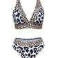 Bikini Femme Taille Haute Léopard – Maillot de Bain Deux Pièces Élégant et Tendance
