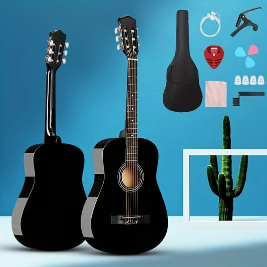 Guitare Classique 4/4 avec Kit Complet – Cordes, Housse, Accordeur et Accessoires Inclus