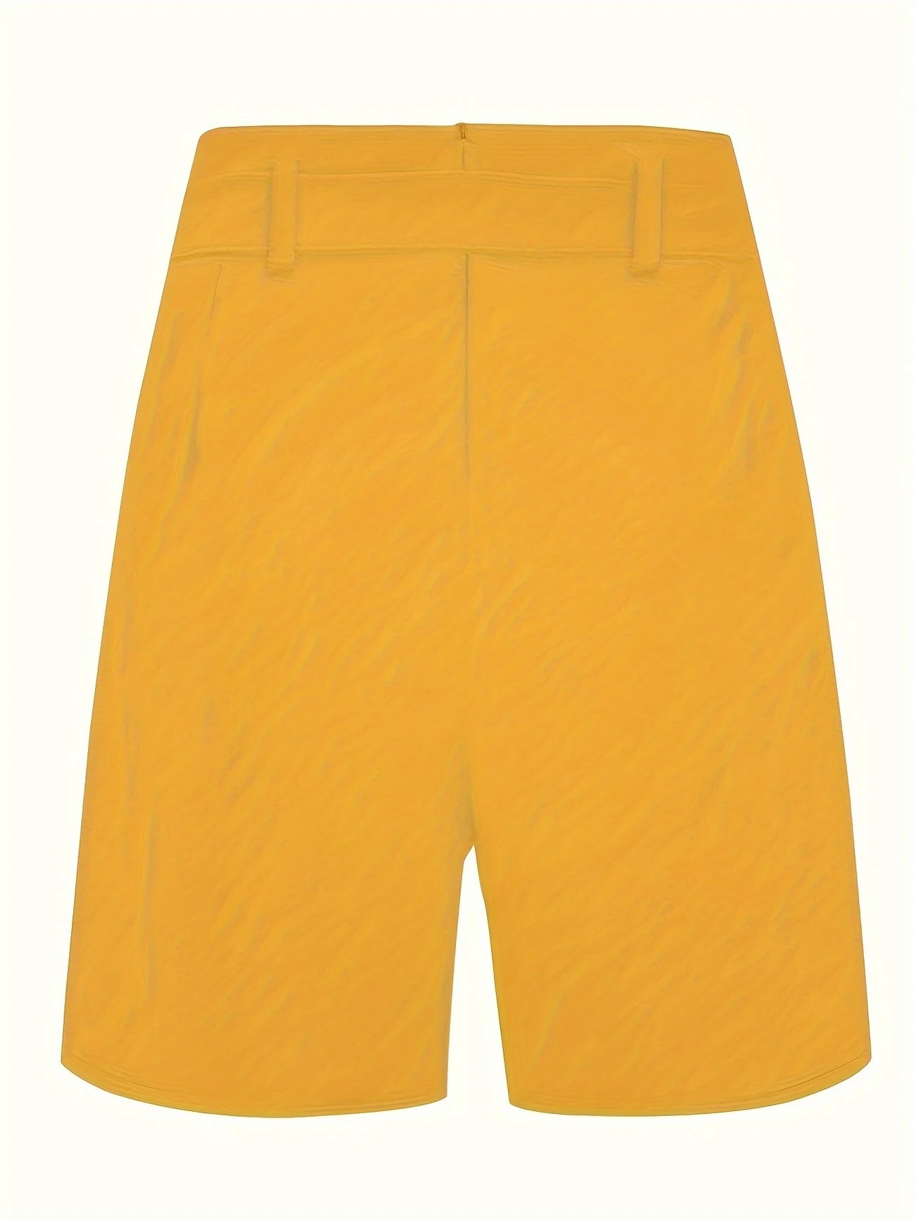 Short de Plage Femme à Ceinture Nouée – Taille Haute avec Boutons, Élégant & Léger pour l’Été