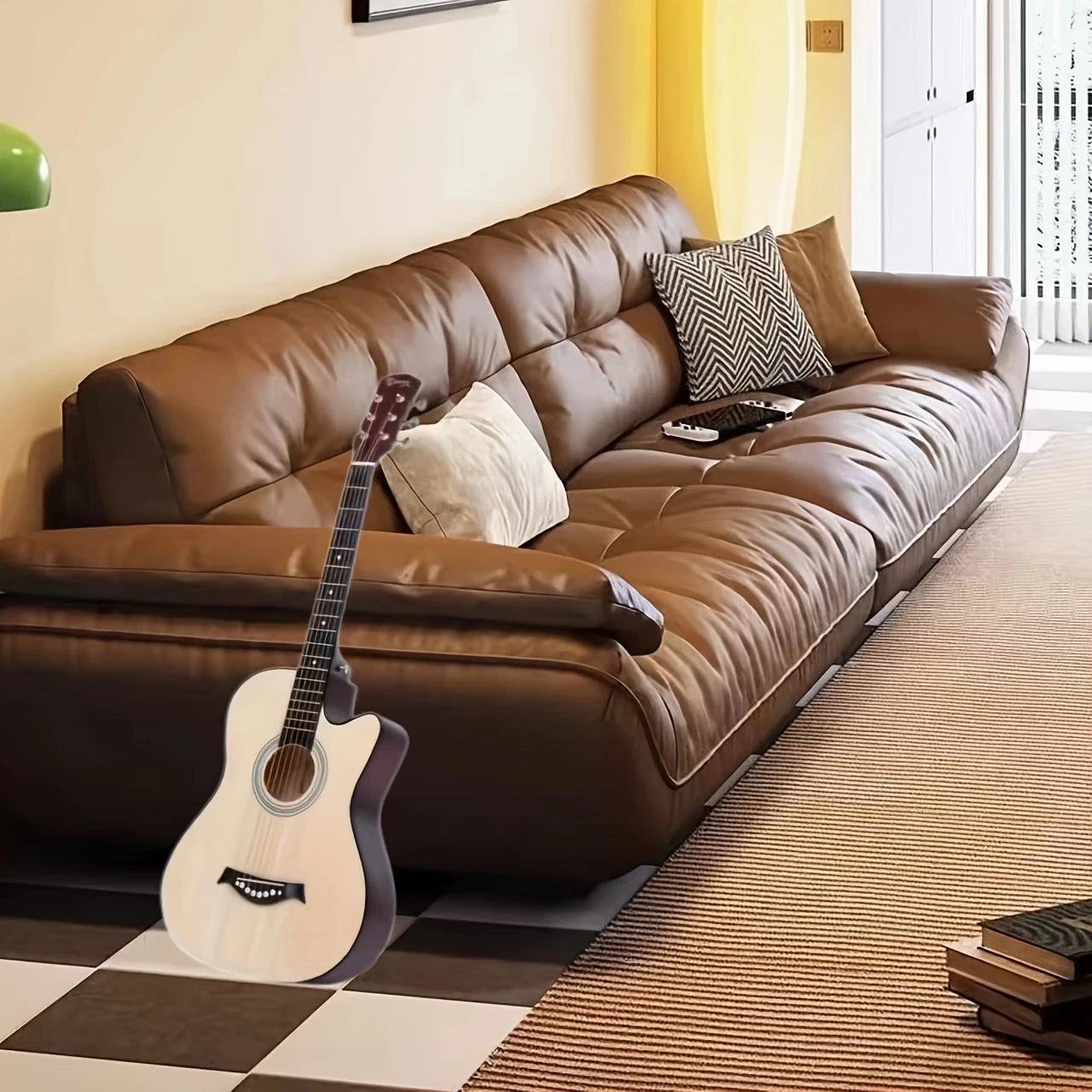 Guitare acoustique 96.52 cm – Instrument complet pour débutant ou amateur passionné