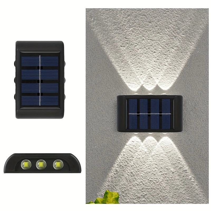 Applique Murale Solaire LED Intelligente – Double Faisceau Lumineux Extérieur, Étanche et Écoénergétique