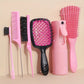 Kit Coiffure Professionnel 6-en-1 – Brosse, Peignes, Vaporisateur & Outils de Séparation