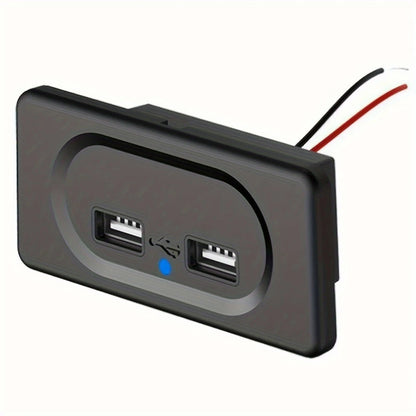 Prise Double USB Encastrable 5V – Chargeur Universel pour Voiture, Bateau, Camping-Car & Mobilier