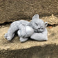 Statue Commémorative Chat Endormi – Souvenir Tendre pour Animal Décédé, Décoration de Jardin ou Intérieur