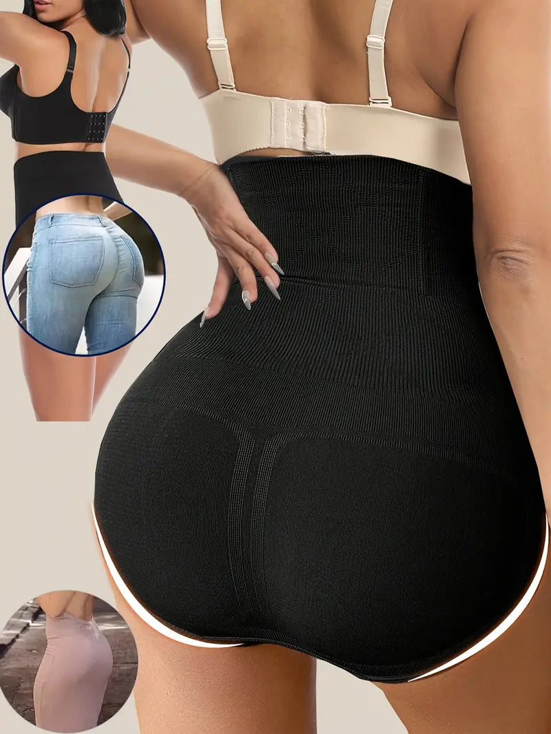 Culotte Gainante Taille Haute – Effet Ventre Plat Instantané et Remodelage des Courbes