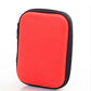 Étui Rigide Rouge pour Accessoires – Pochette Compacte Antichoc et Imperméable avec Fermeture Zippée