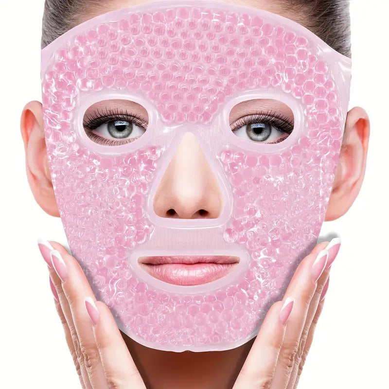 Masque Gel Réutilisable Yeux et Visage, coloris Rose