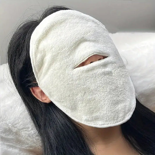 Masque Visage Réutilisable en Coton – Compresse Chaude ou Froide, Soin Relaxant & Hydratant à Domicile