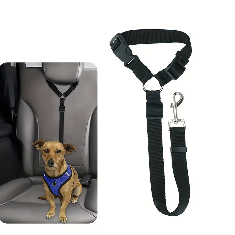 Harnais de Sécurité pour Chien en Voiture – Sangle Réglable avec Attache Ceinture, Confort et Protection en Voyage