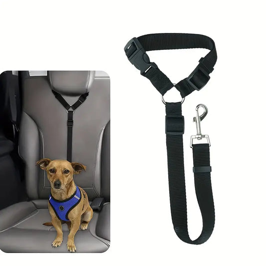 Harnais de Sécurité pour Chien en Voiture – Sangle Réglable avec Attache Ceinture, Confort et Protection en Voyage