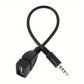 Adaptateur AUX 3.5mm vers USB – Connecteur Audio pour Voiture et Appareils Électroniques
