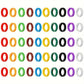Lot de 10/20/30 Anneaux Colorés pour Porte-Clés – Marqueurs de Clés Pratiques et Résistants en Plastique