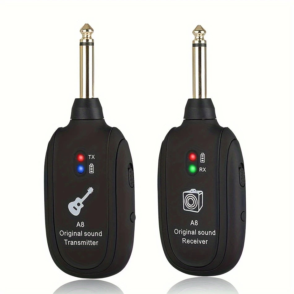 Système de transmission audio sans fil pour guitare – Récepteur A8 jack 6,35 mm