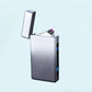 Briquet Plasma Double Arc USB Rechargeable, coloris Gris argenté
